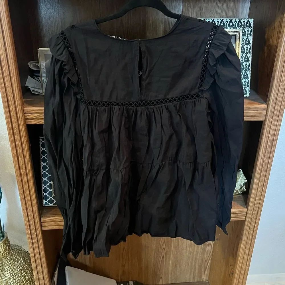 ENGLISH FACTORY RUFFLE BLOUSE - Picture 4 of 4